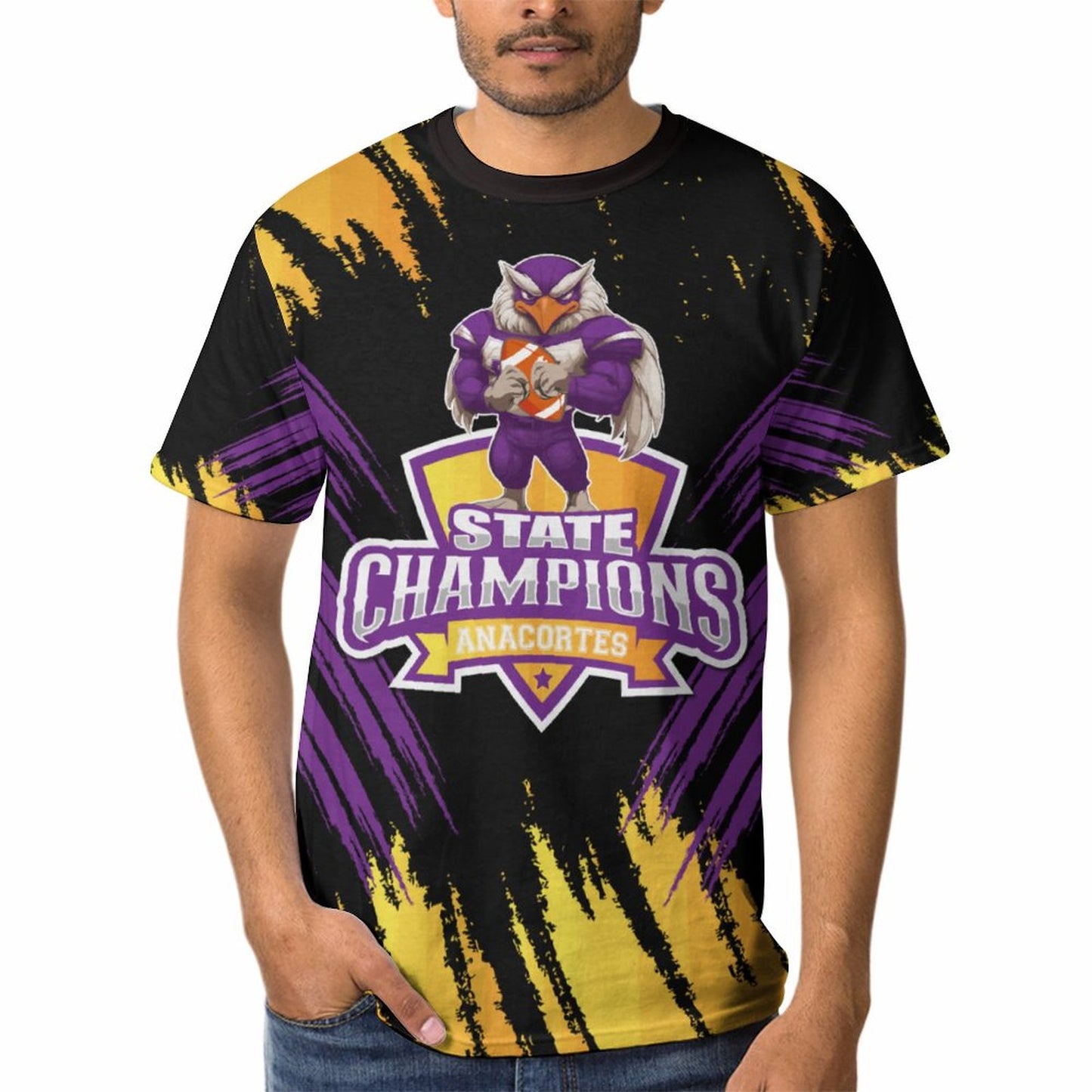 ANACORTES SEAHAWKS STATE CHAMP T-Shirt Short Sleeve