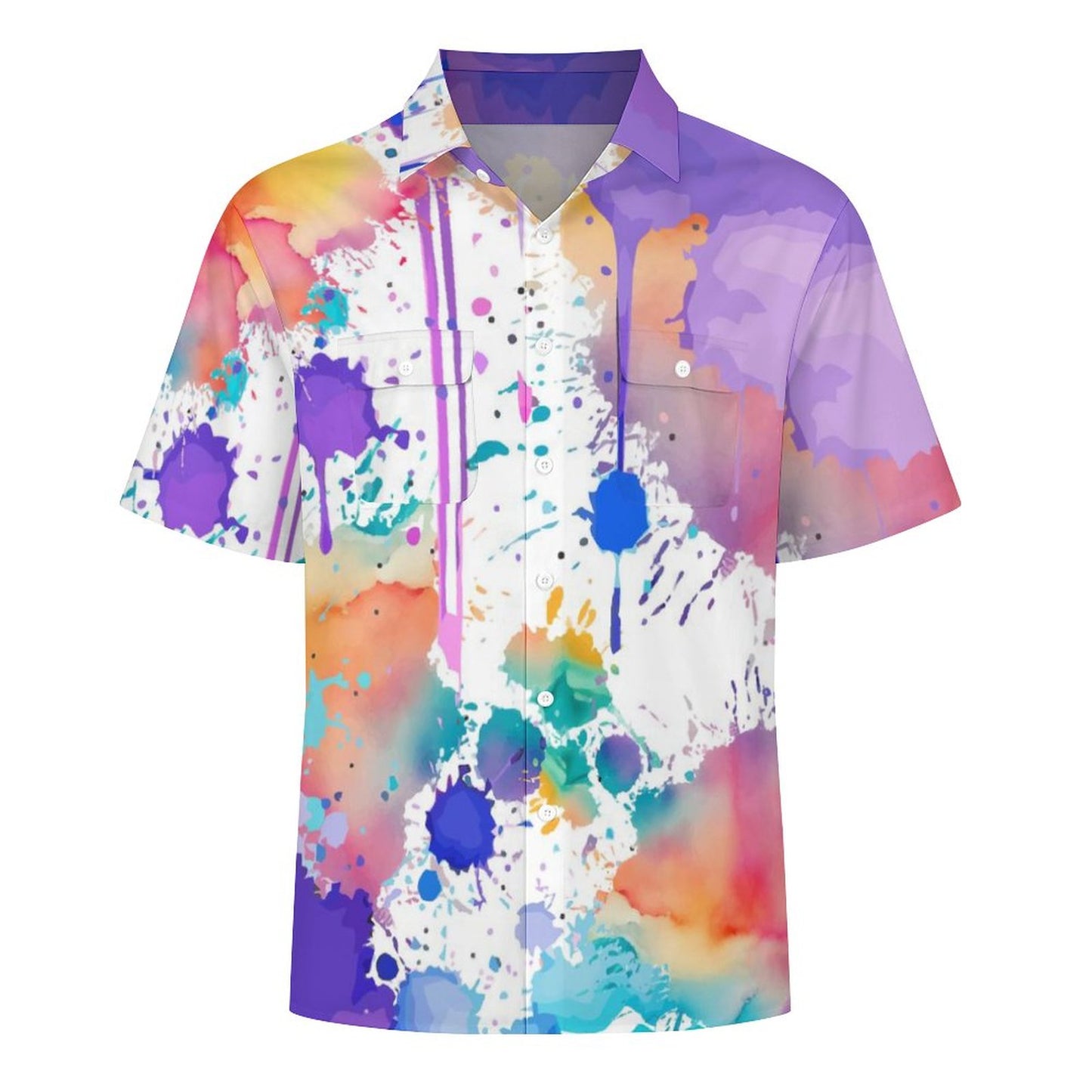 Short Sleeve Shirt with Pockets LM056 (All-Over Printing)