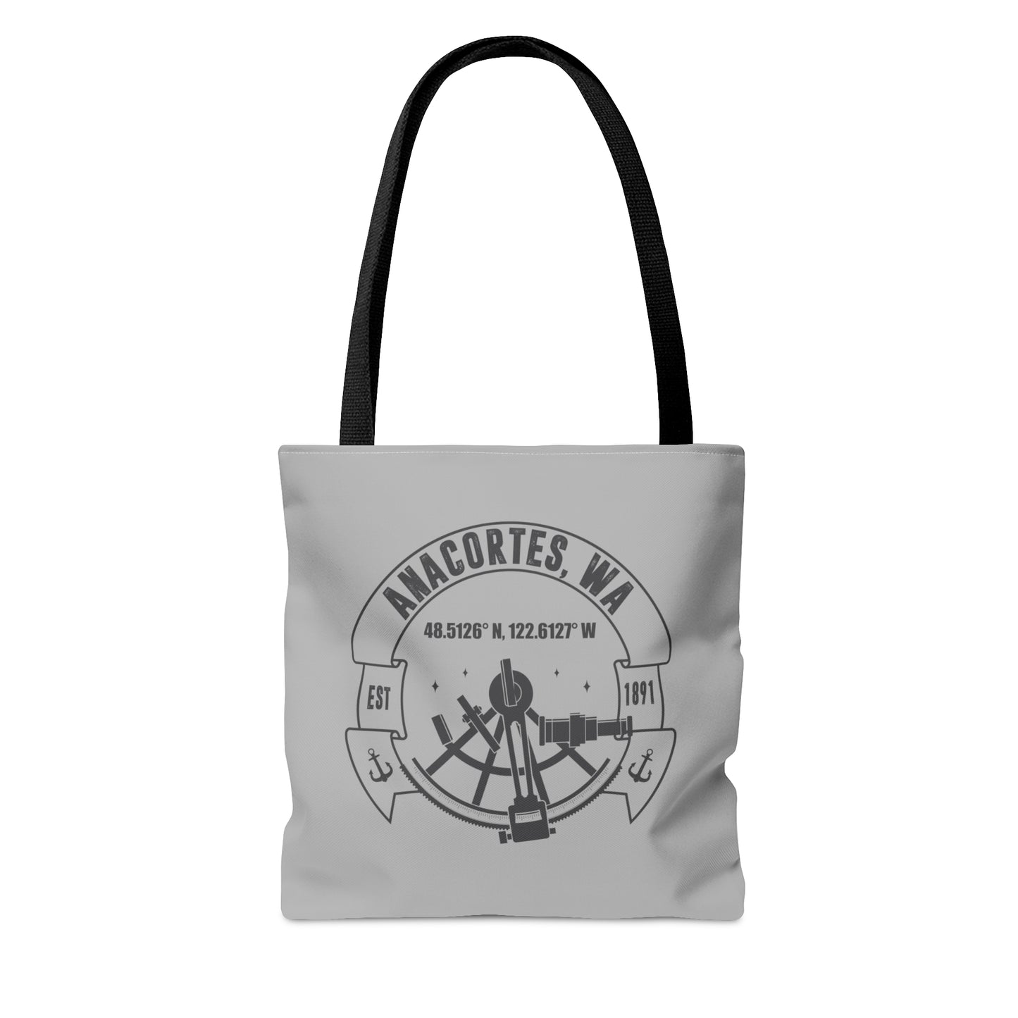 Anacortes Coordinates Tote Bag