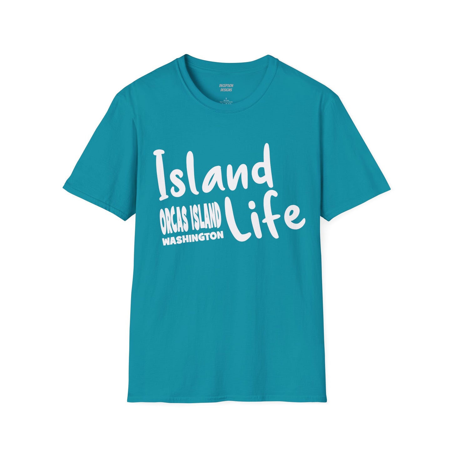 ISLAND LIFE - ORCAS ISLAND - Compass Unisex Softstyle T-Shirt