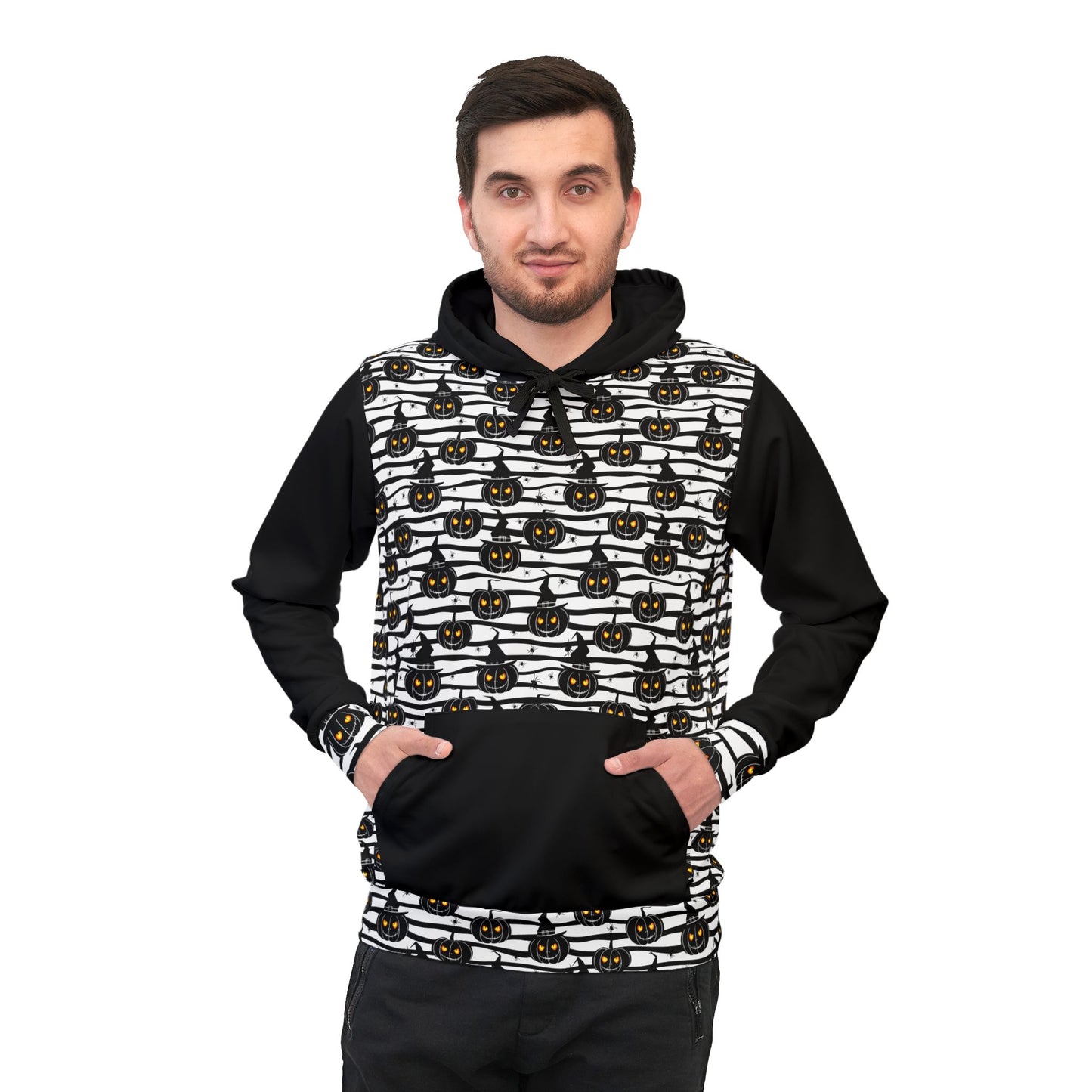 Stripes n Jack O lantern Hoodie