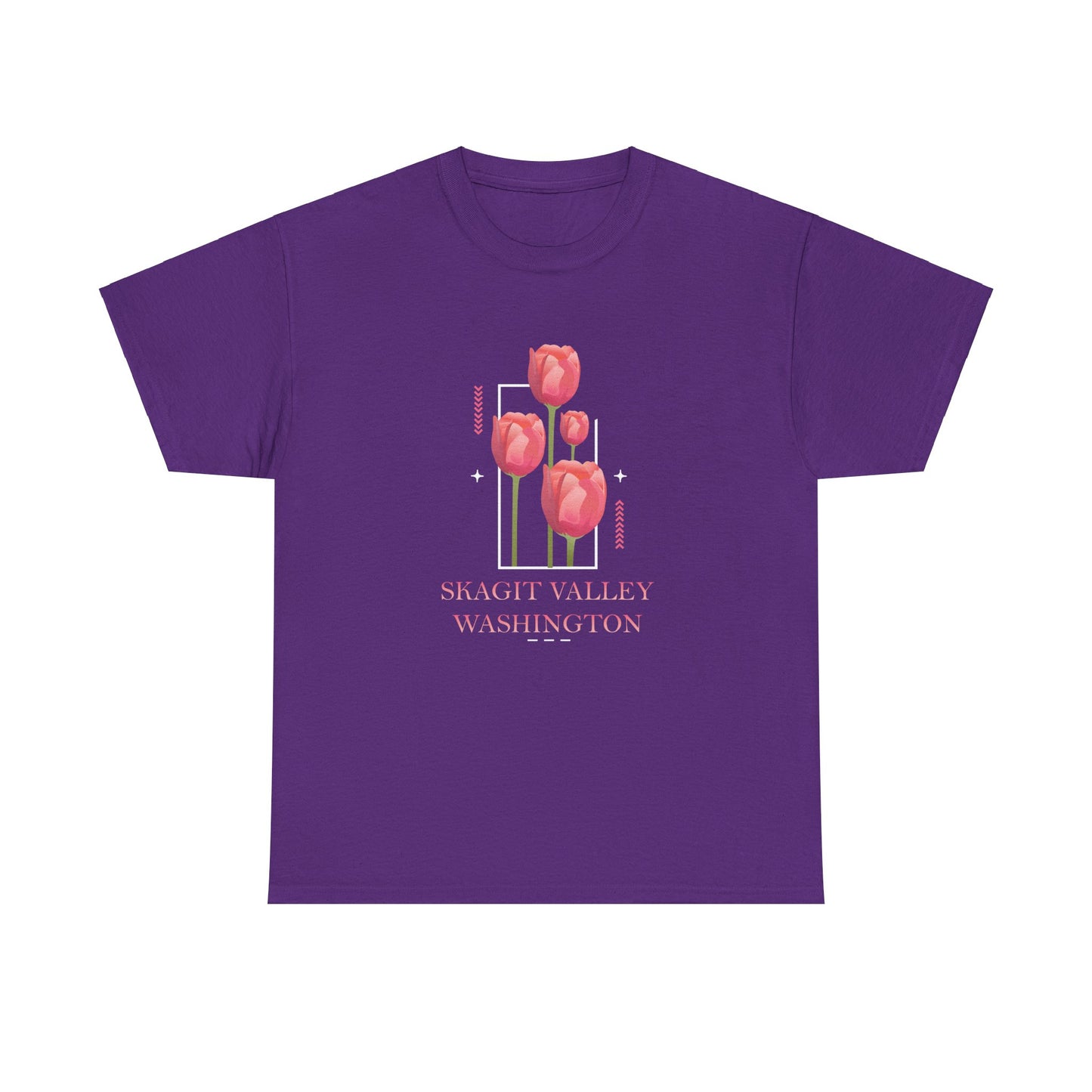 SKAGIT VALLEY - TULIPS - Unisex Heavy Cotton Tee