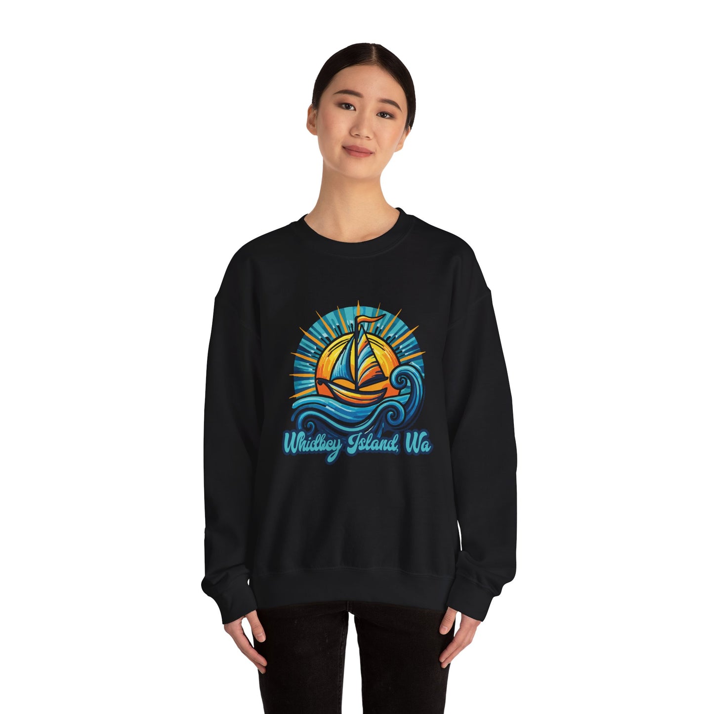 WHIDBEY ISLAND WA Celebrate Unisex Heavy Blend™ Crewneck Sweatshirt