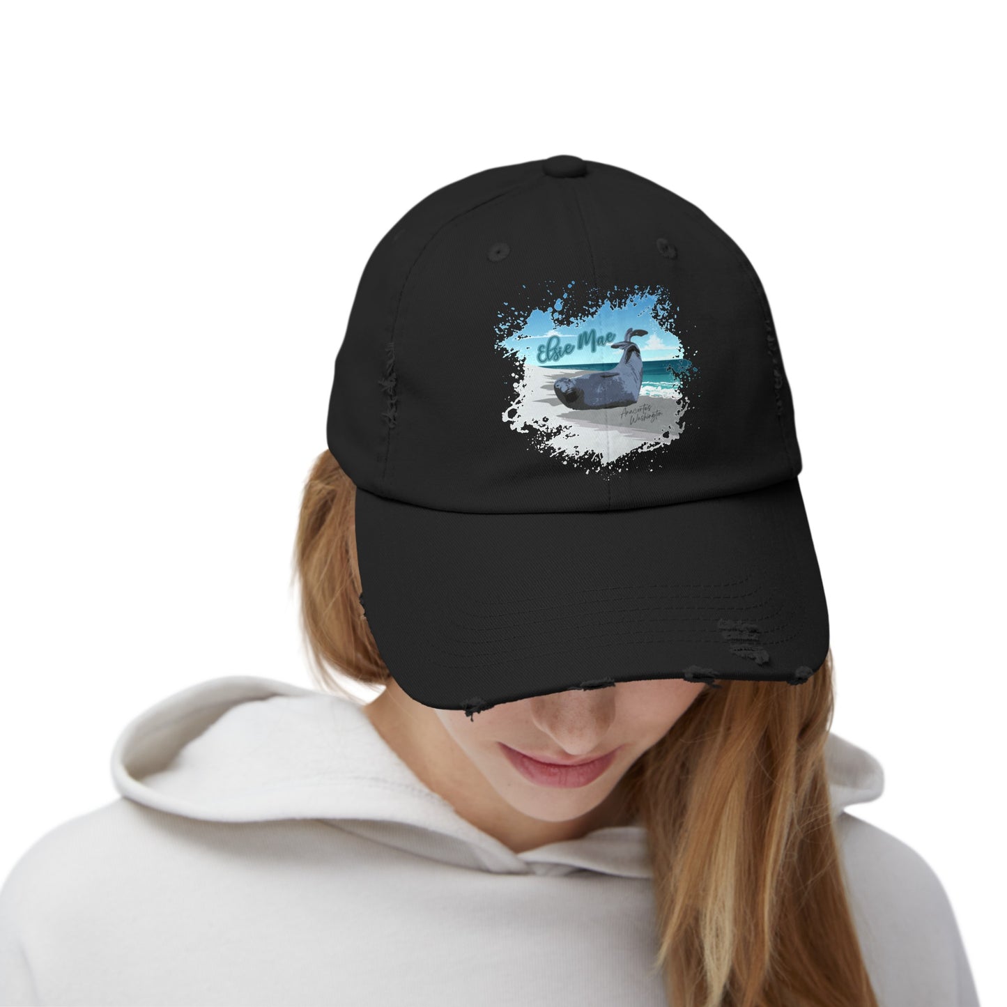 ELSIE Unisex Distressed Cap