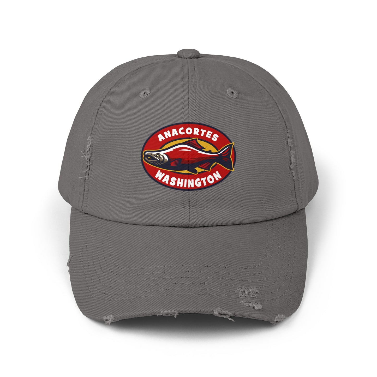 ANACORTES SALMON Unisex Distressed Cap