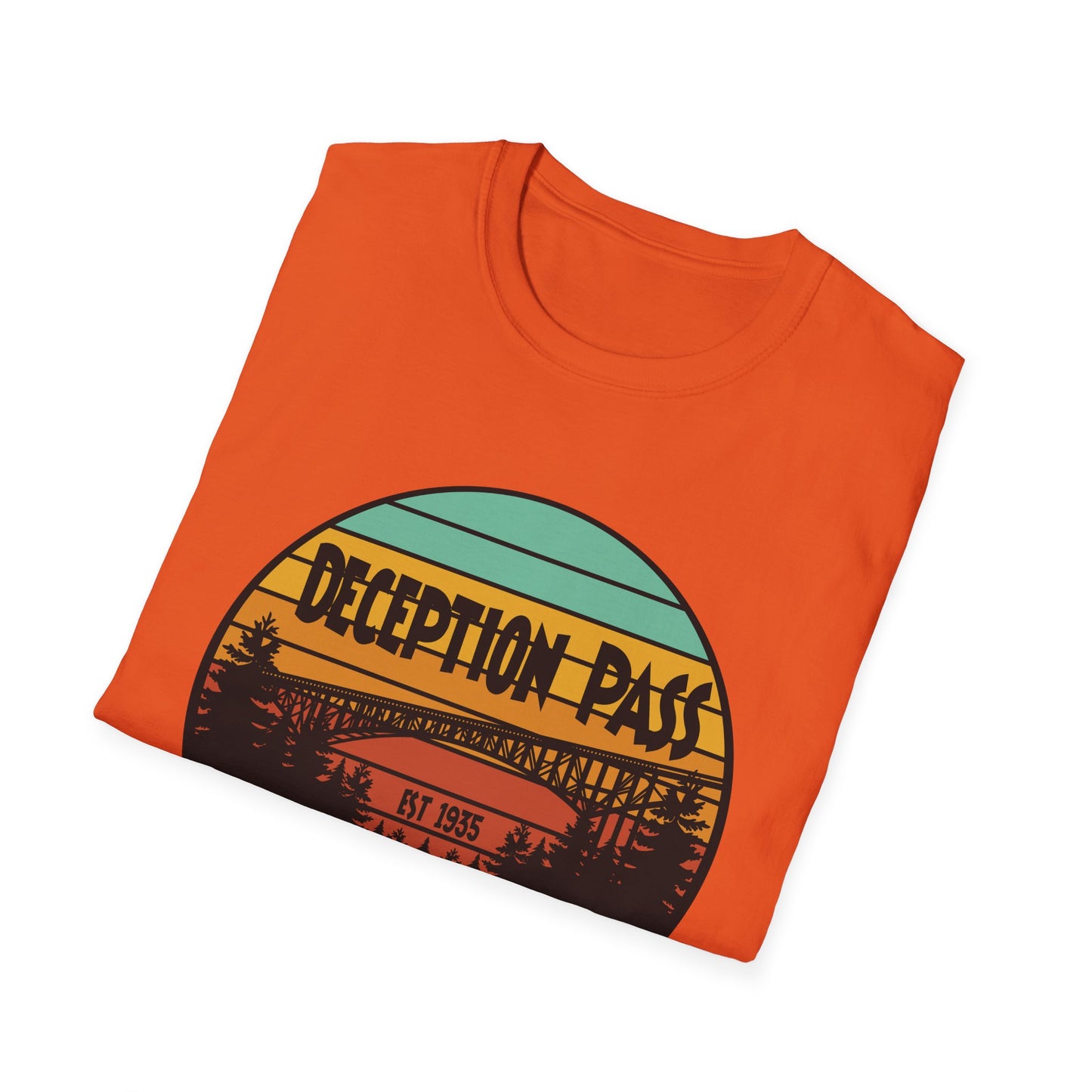 DECEPTION PASS BRIDGE, Unisex Softstyle T-Shirt
