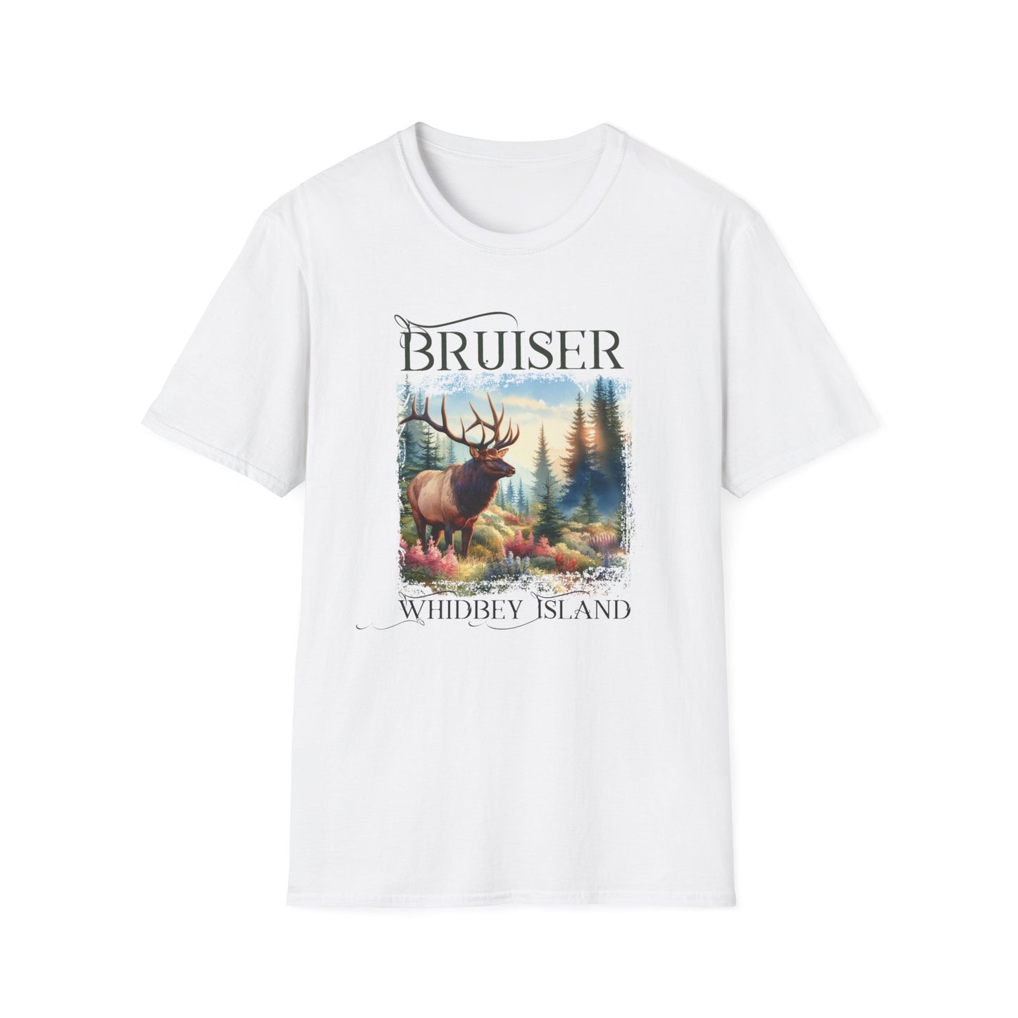 3 Bruiser - Whidbey Island Elk - Unisex Softstyle T-Shirt