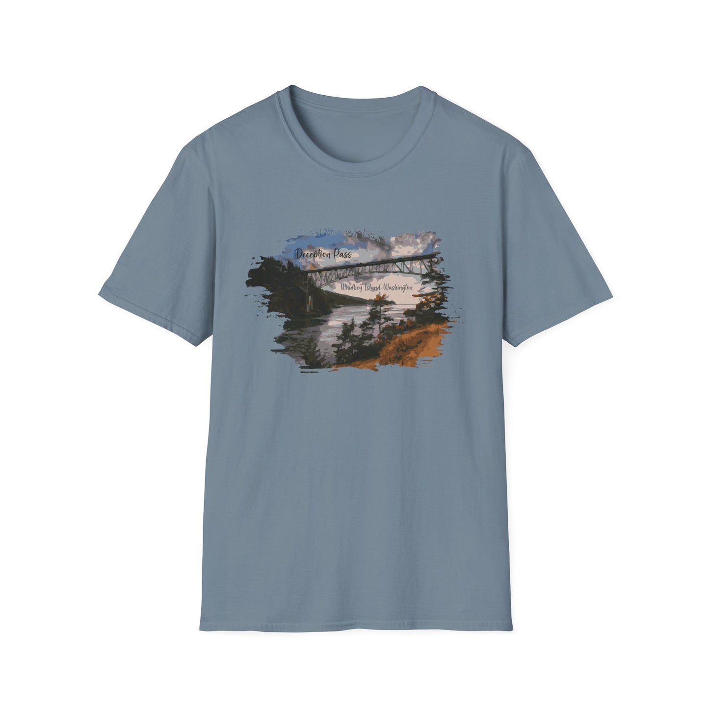 DECEPTION PASS BRIDGE, PAINTED Unisex Softstyle T-Shirt