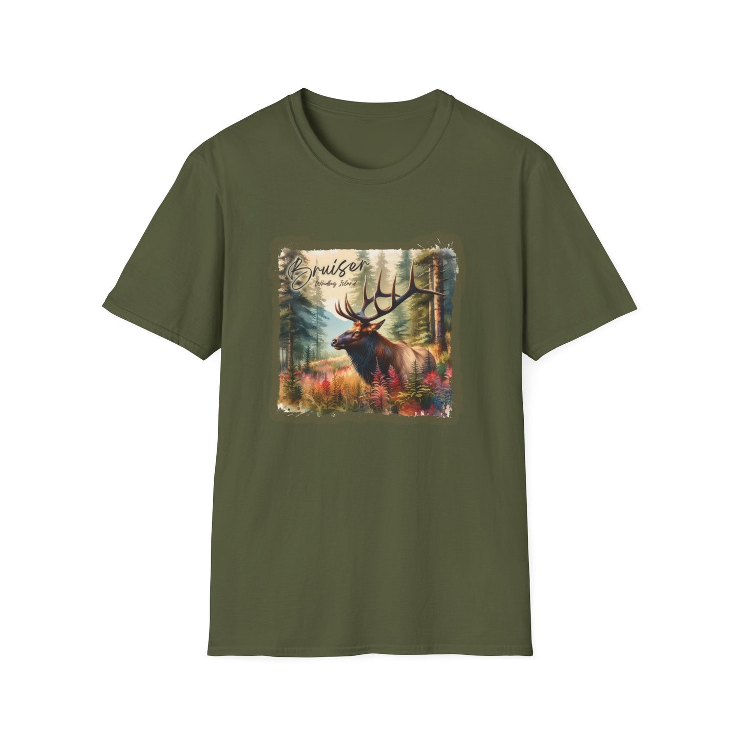 2 Bruiser - Whidbey Island Elk - Unisex Softstyle T-Shirt