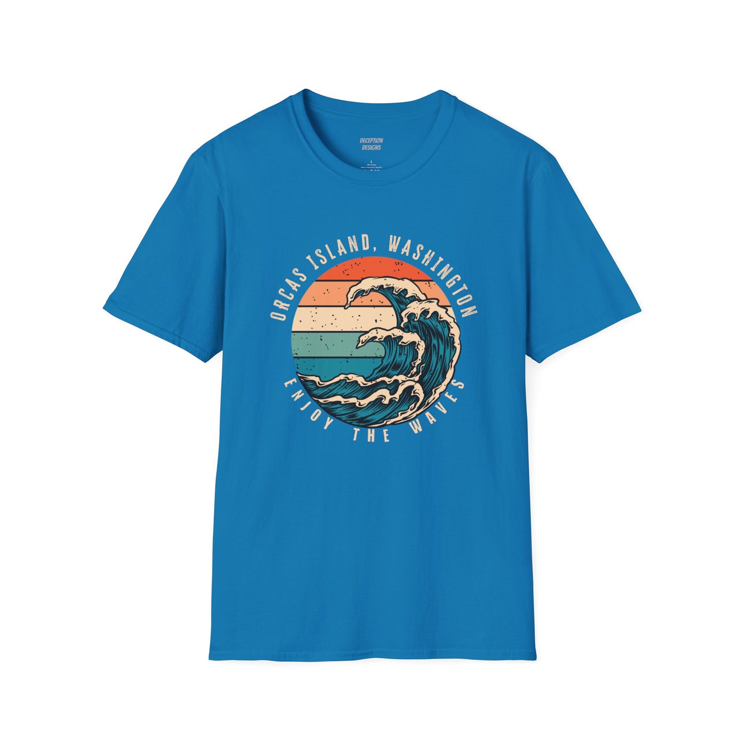 WAVES ORCAS ISLAND - Unisex Softstyle T-Shirt