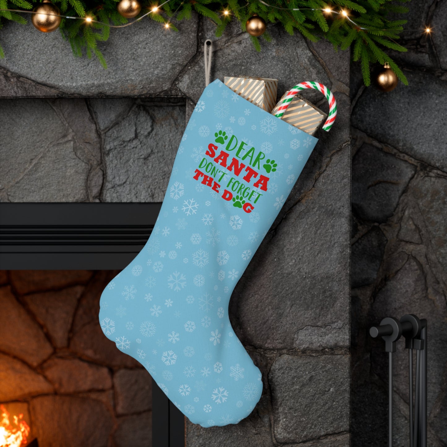 DEAR SANTA Santa Stocking