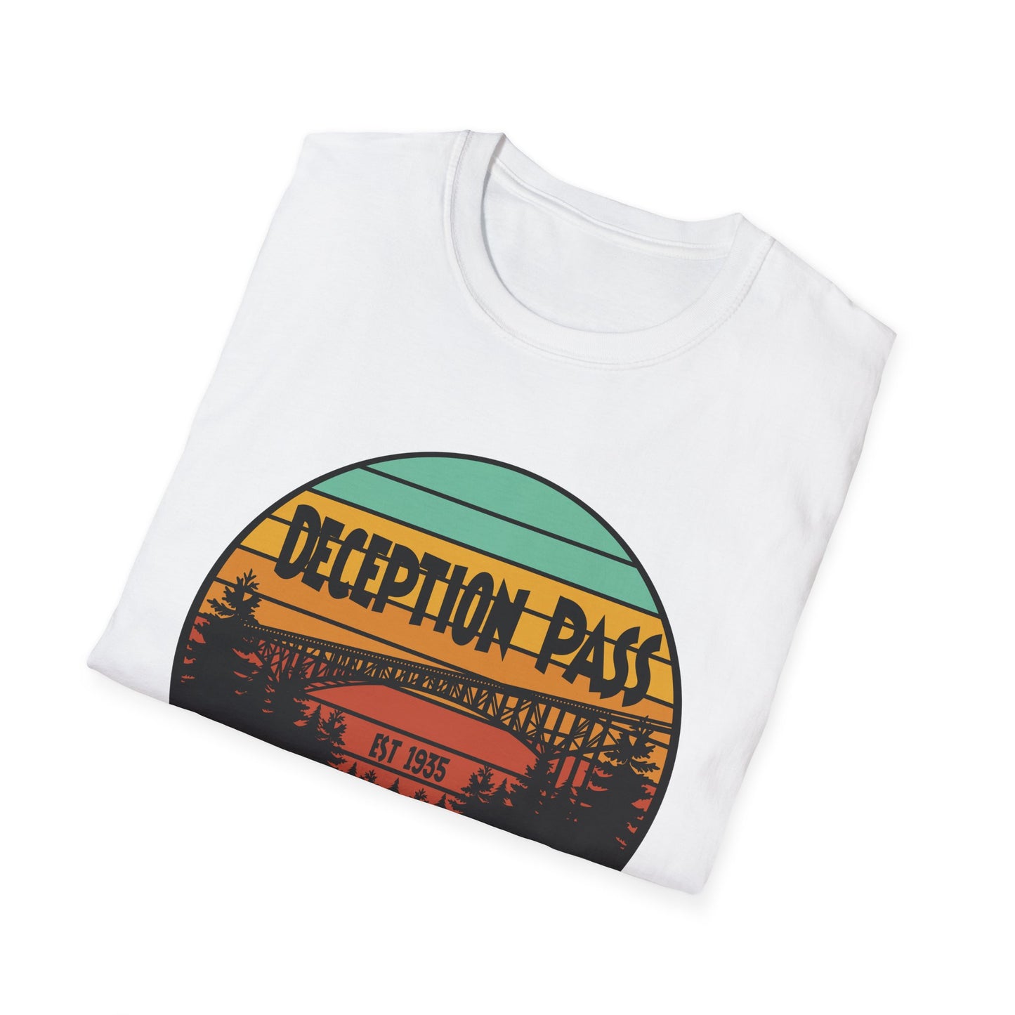 DECEPTION PASS BRIDGE, Unisex Softstyle T-Shirt