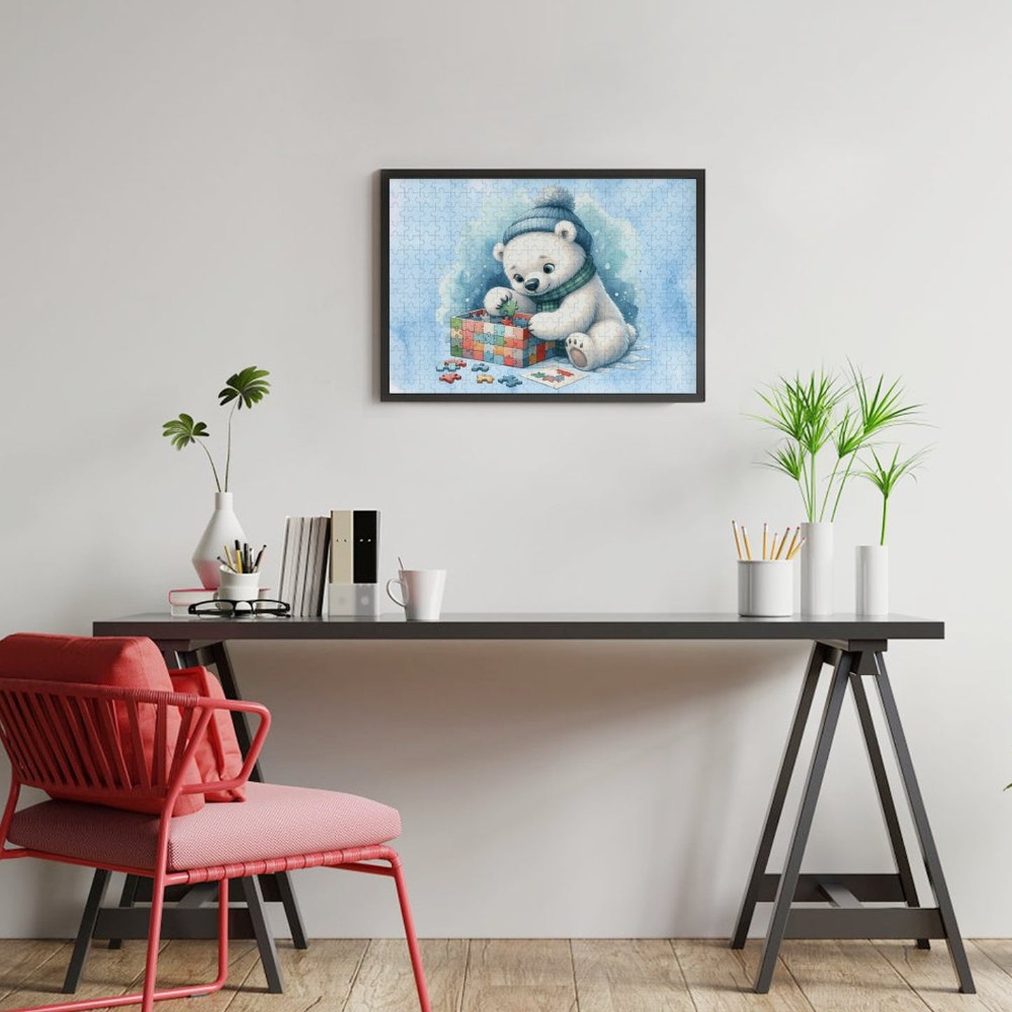 Winter Baby Bear Wooden Picture Puzzle