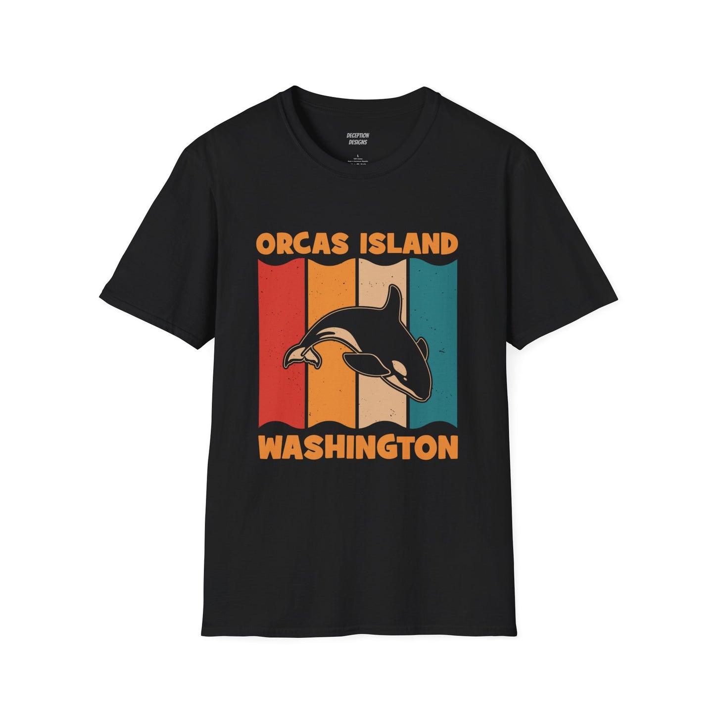 ORCAS ISLAND 2 WHALE Unisex Softstyle T-Shirt