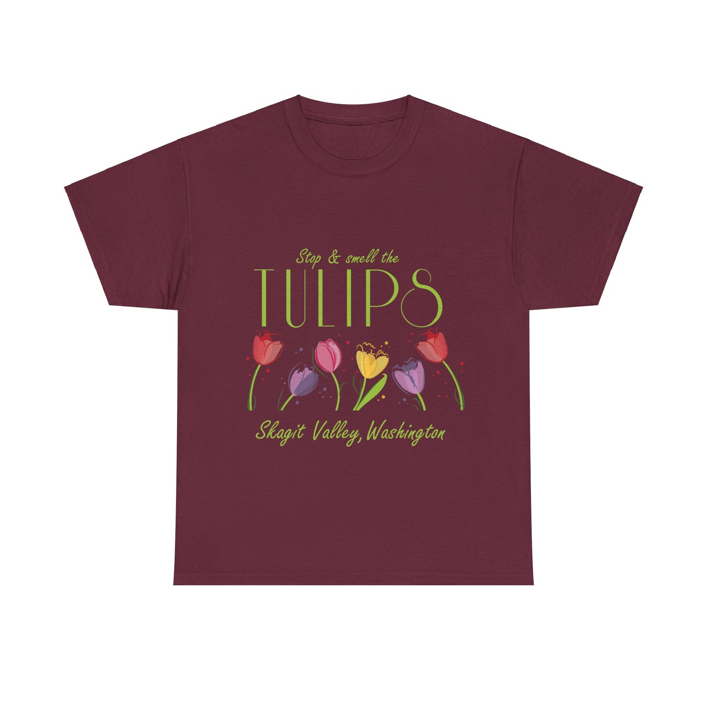 SMELL THE TULIPS - Unisex Heavy Cotton Tee
