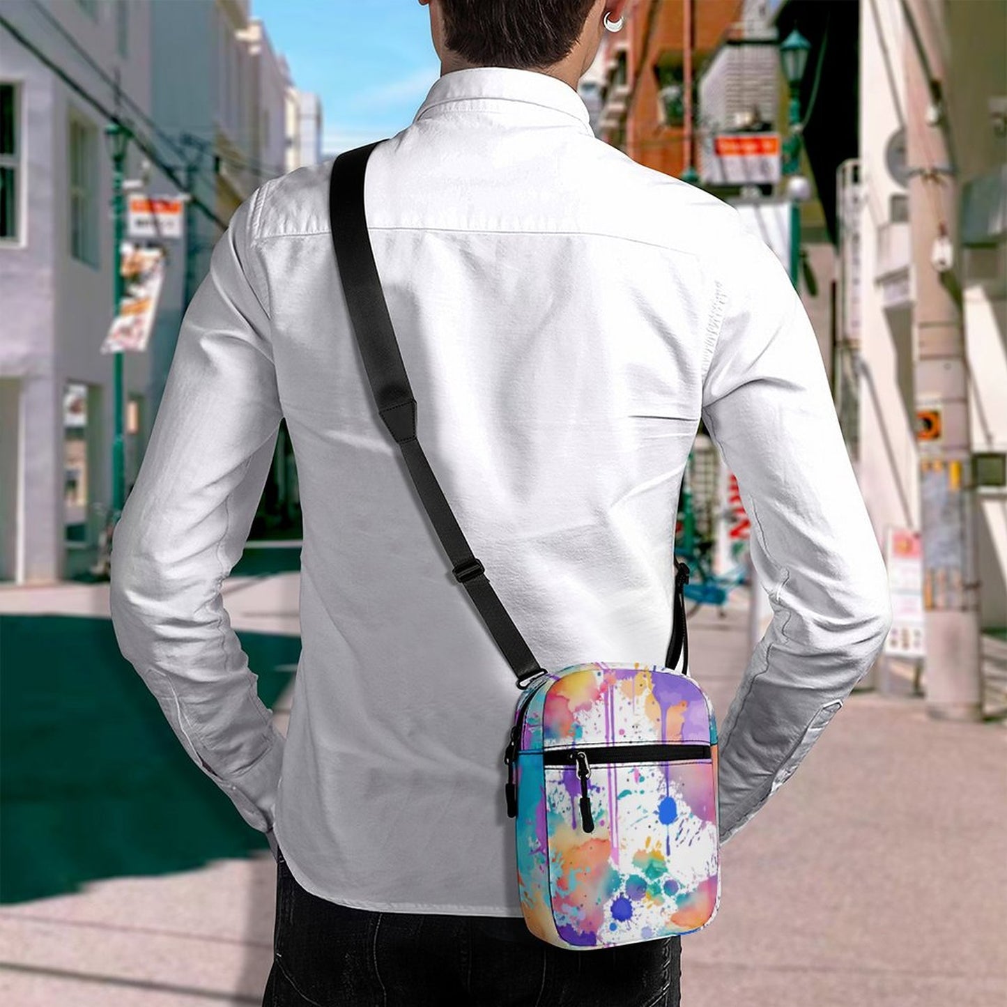 Small Messenger Bag Q026 (All-Over Printing)