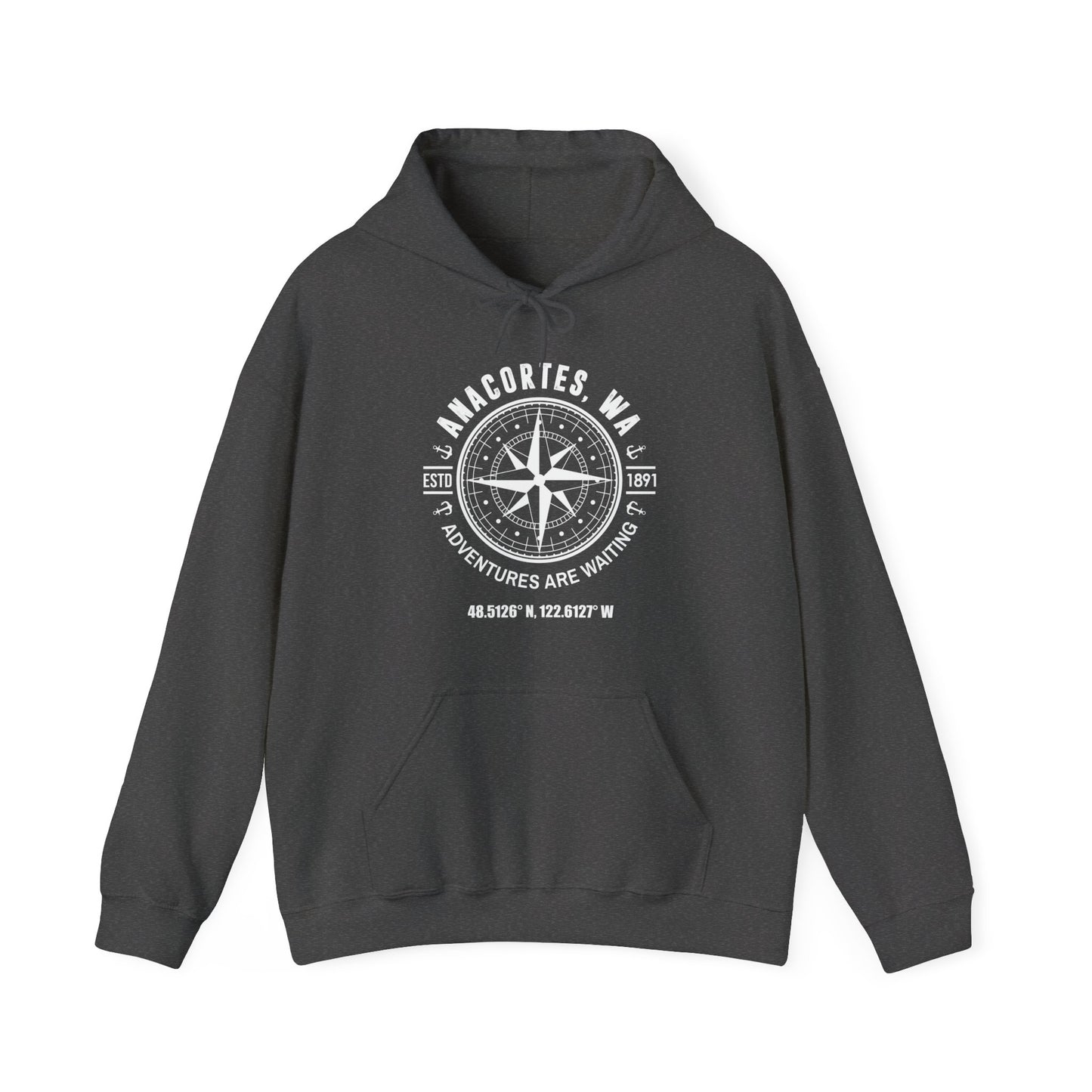 ANACORTES COMPASS Unisex Heavy Blend™ Hooded Sweatshirt
