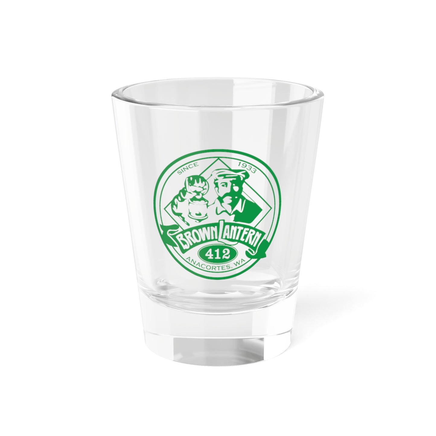BROWN LANTERN Shot Glass, 1.5oz