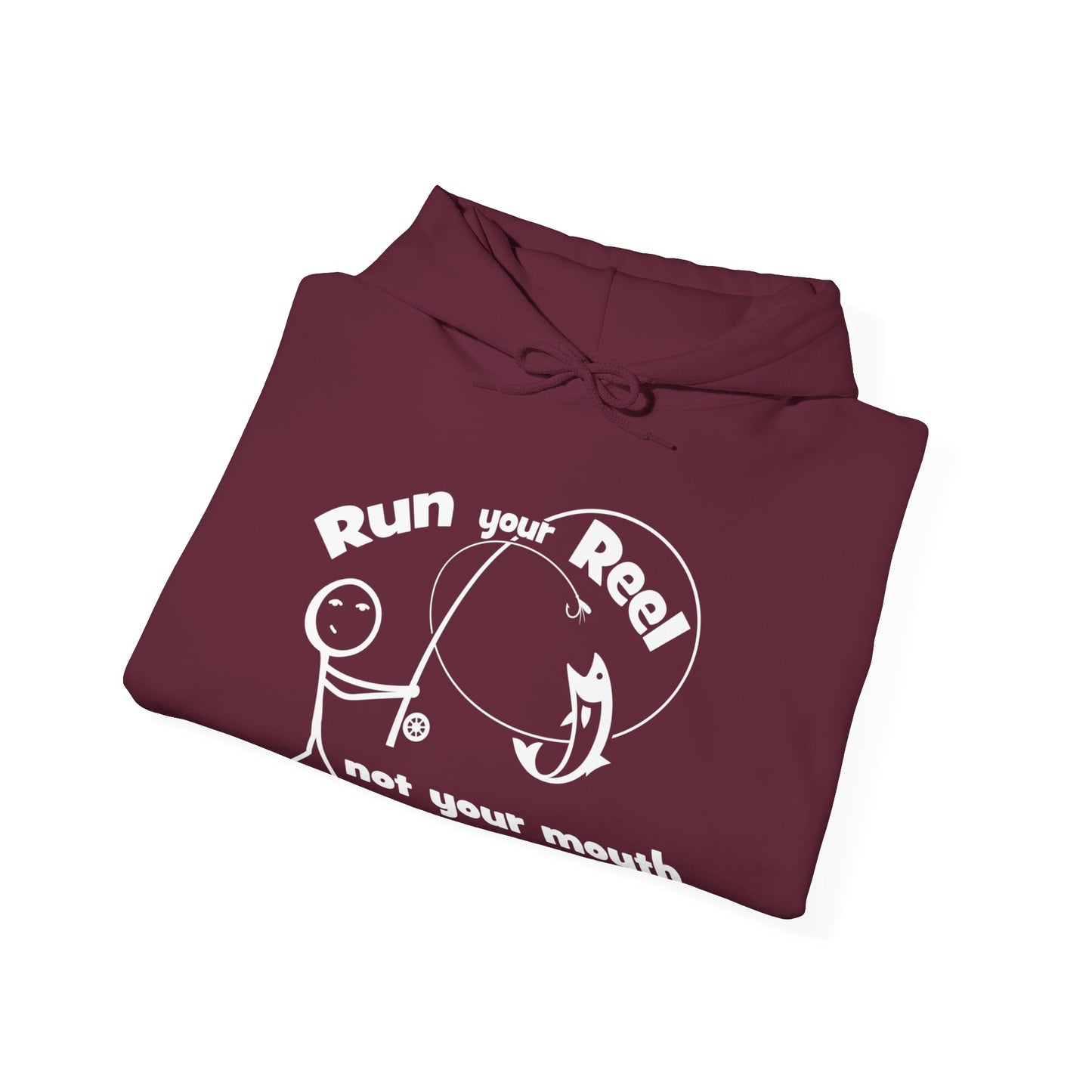 RUN YOUR REEL - 1 Unisex Heavy Blend™ Hooded Sweatshirt