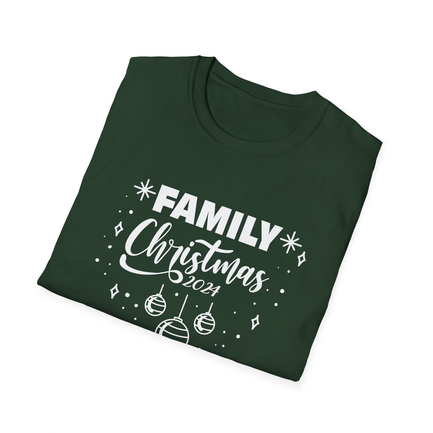 FAMILY CHRISTMAS 2024 Ornaments Unisex Softstyle T-Shirt