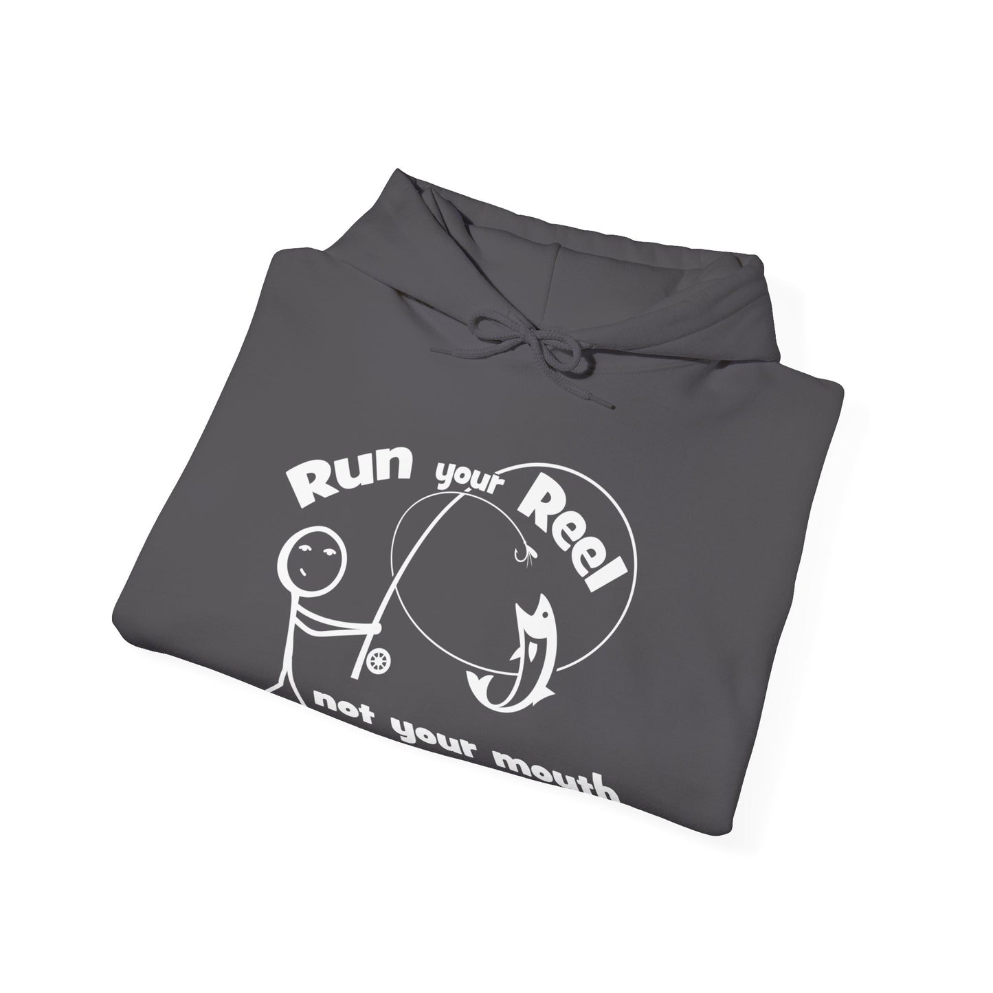 RUN YOUR REEL - 1 Unisex Heavy Blend™ Hooded Sweatshirt