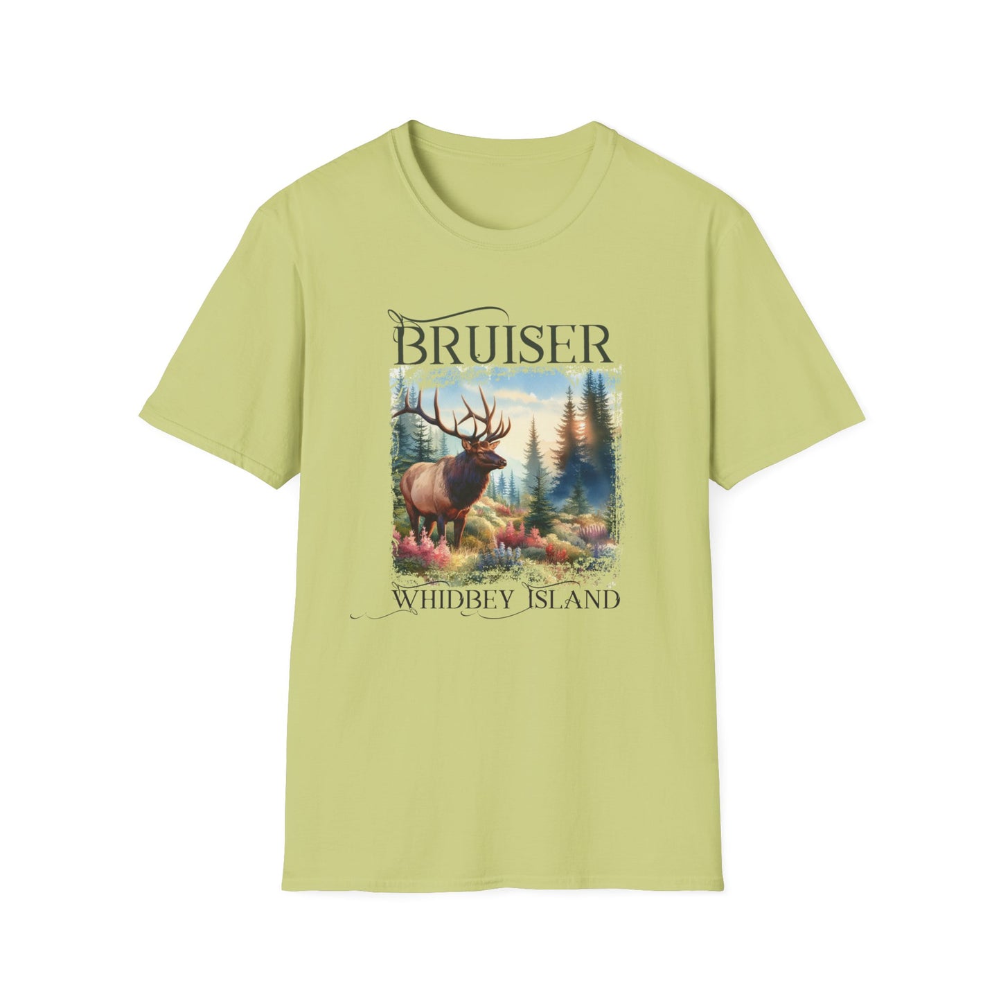 3 Bruiser - Whidbey Island Elk - Unisex Softstyle T-Shirt