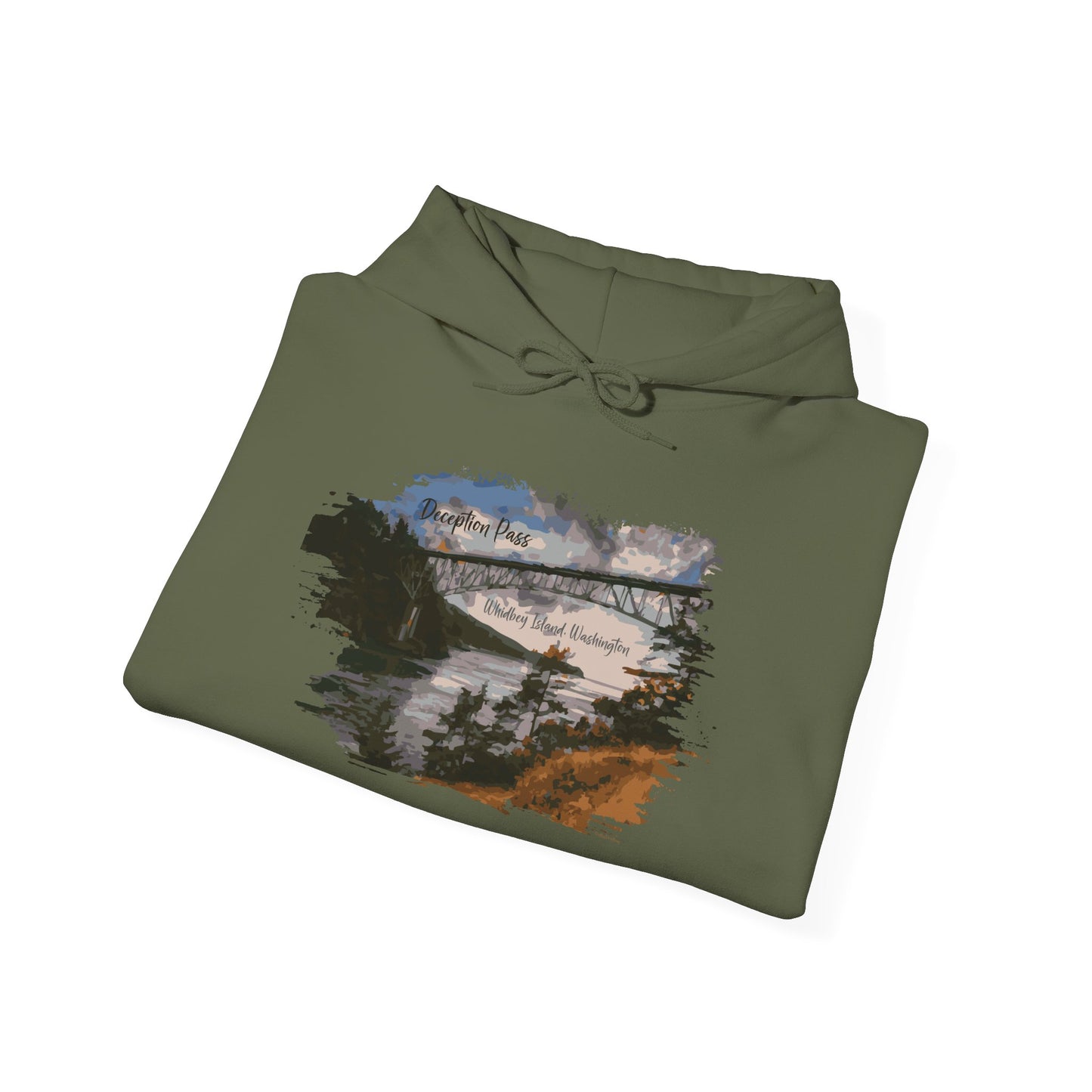 DECEPTION PASS BRIDGE - Unisex Heavy Blend™ Hooded Sweatshirt