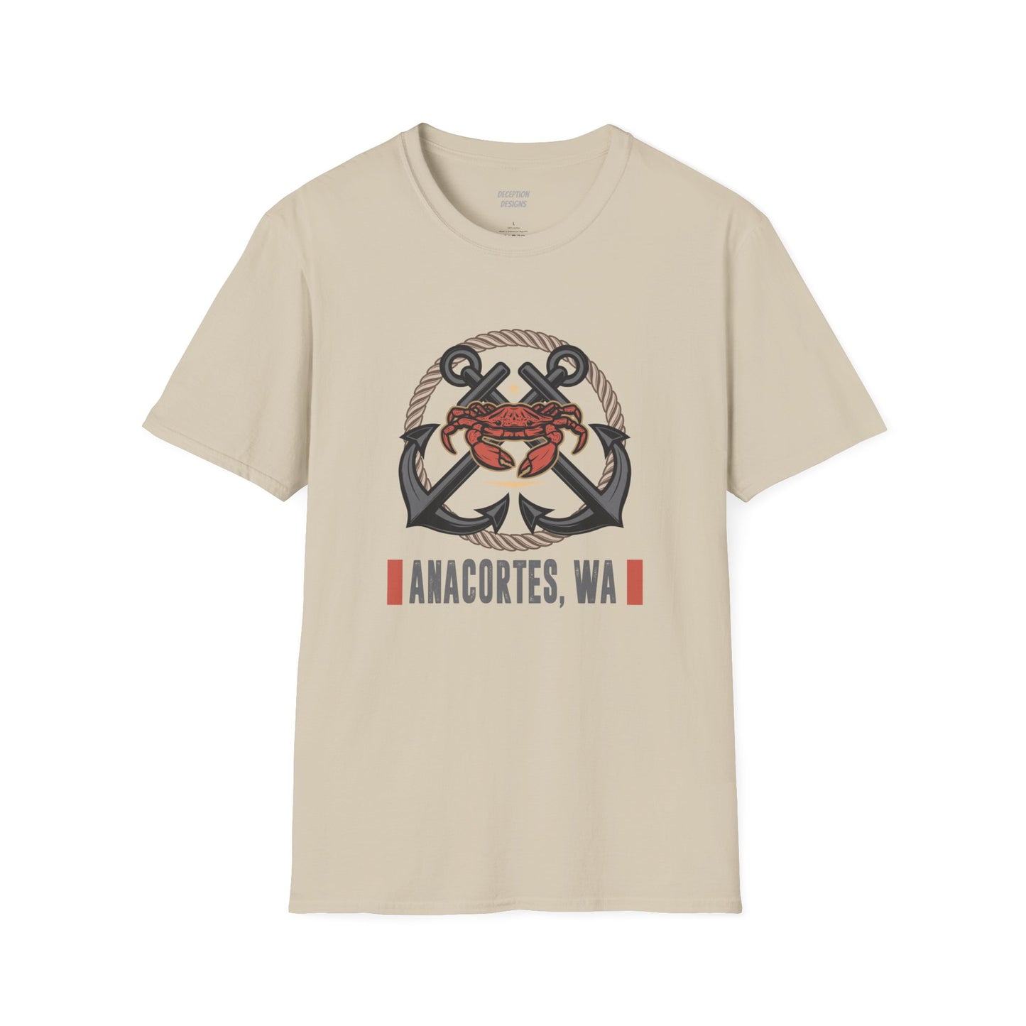 ANACORTES CRAB/ANCHOR Unisex Softstyle T-Shirt