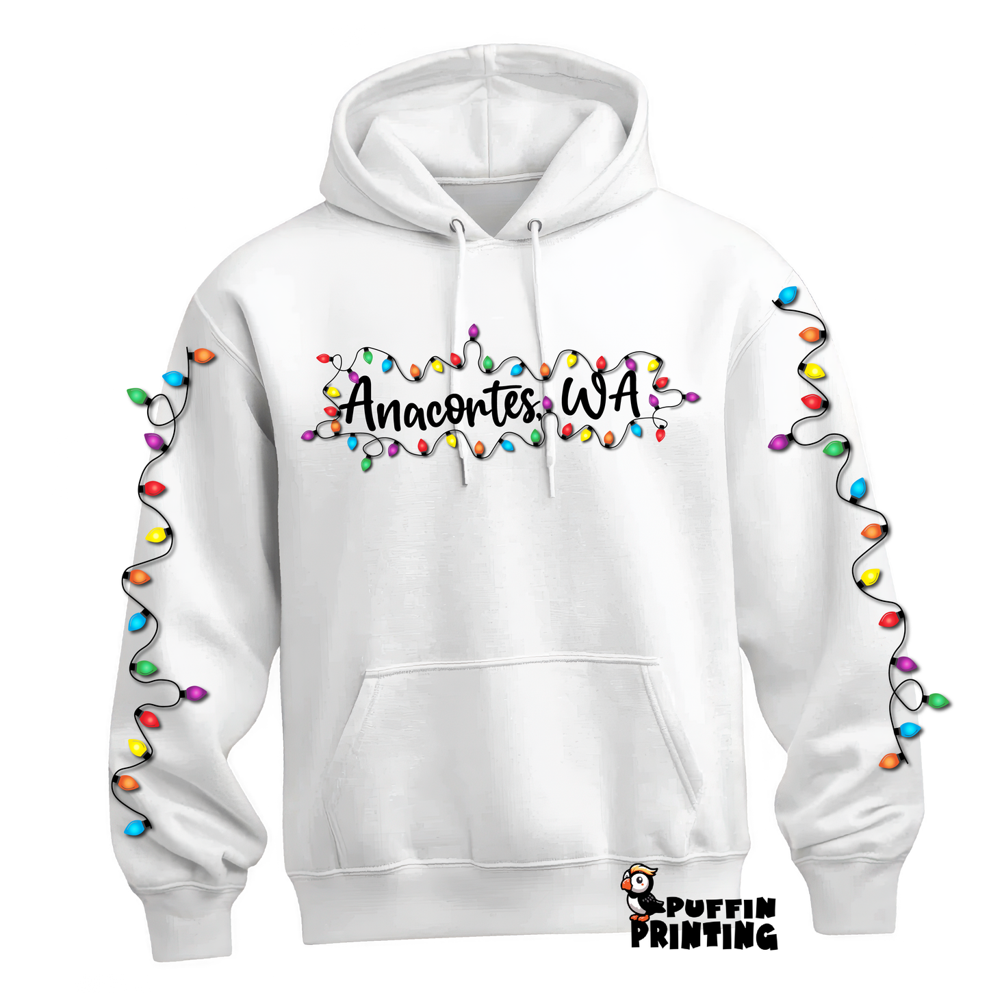 ANACORTES HOLIDAY LIGHTS HOODIE OR TEE