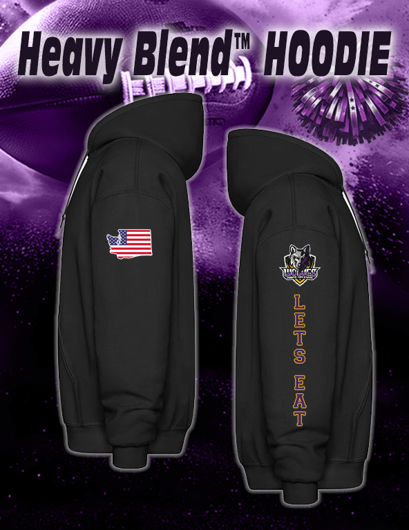 *CUSTOM Sequim High School FOOTBALL - 50/50 HOODIE
