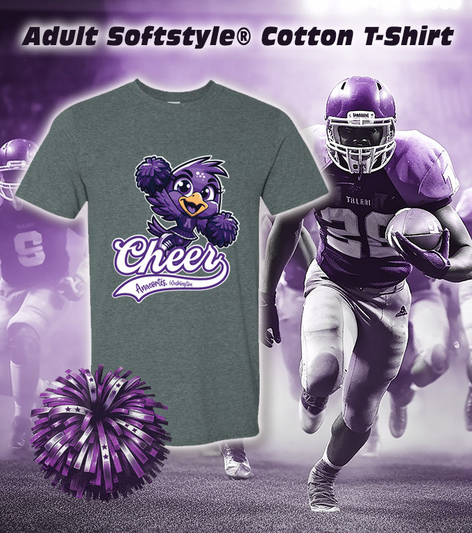 ANACORTES SEAHAWKS CHEER MASCOT - SOFTSTYLE TEE