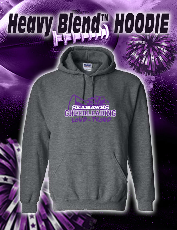 ANACORTES SEAHAWKS CHEER LOUD & PROUD - 50/50 HOODIE