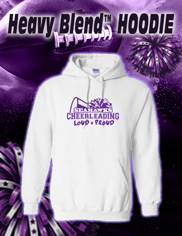 ANACORTES SEAHAWKS CHEER LOUD & PROUD - 50/50 HOODIE