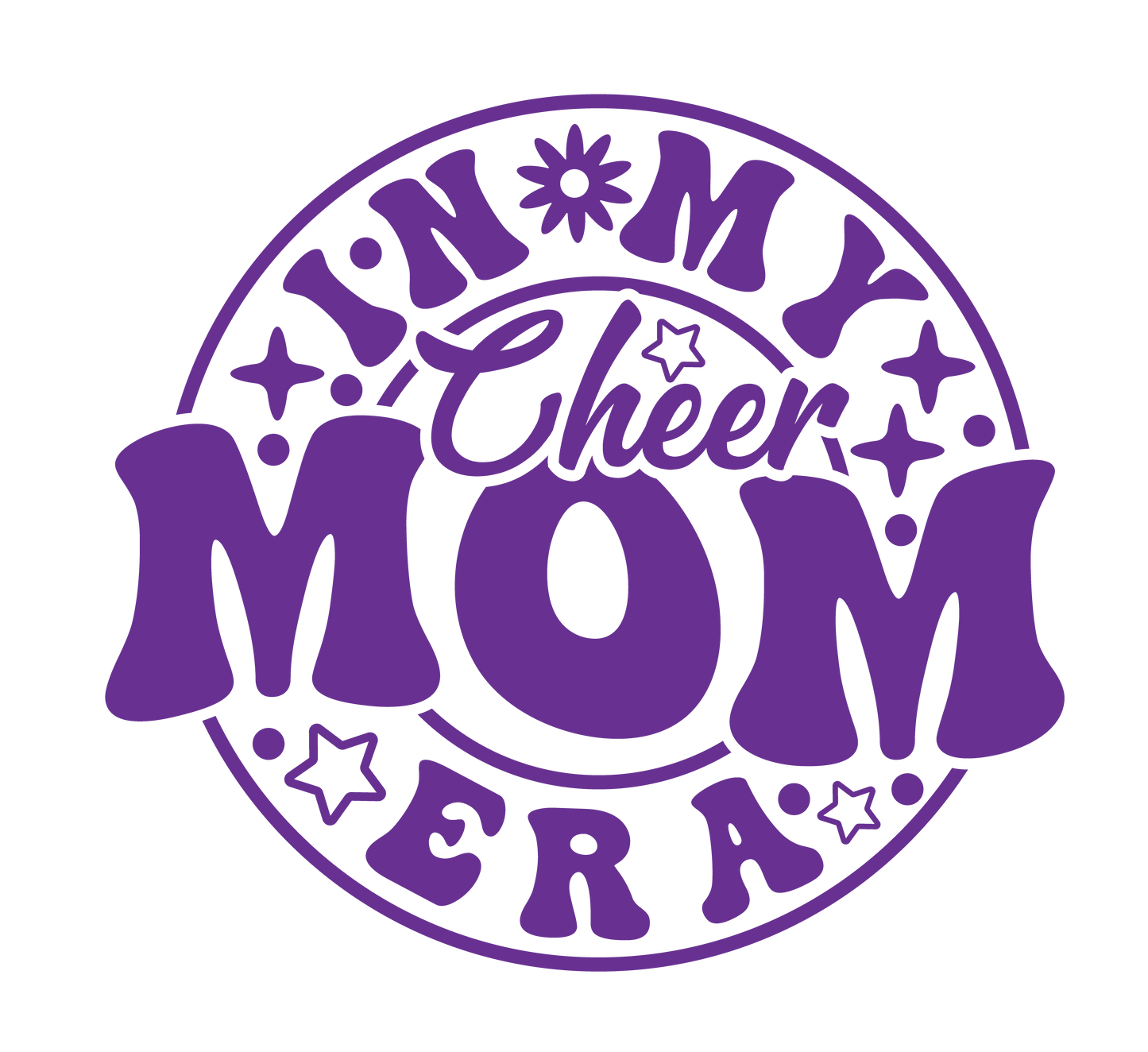 CHEER MOM ERA 50/50 TEE SHIRT