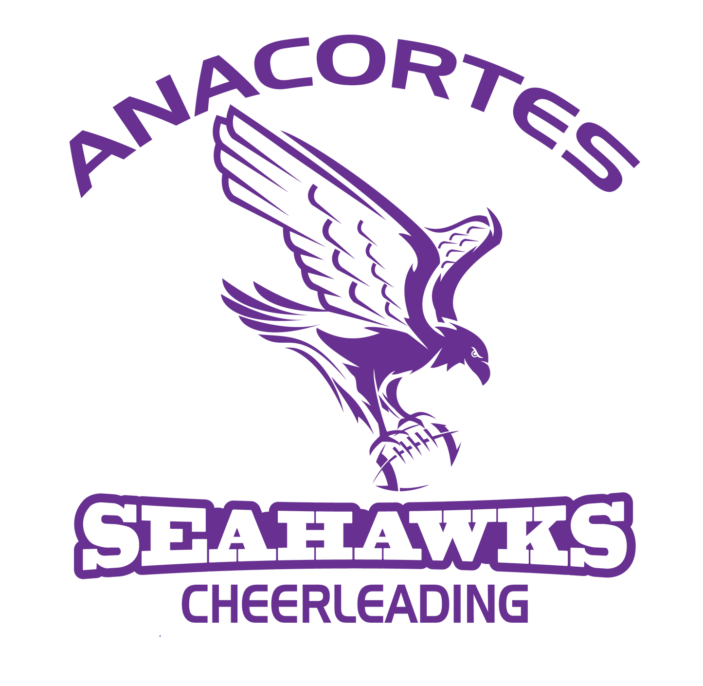 ANACORTES CHEERLEADING SEAHAWKS 50/50 TEE SHIRT