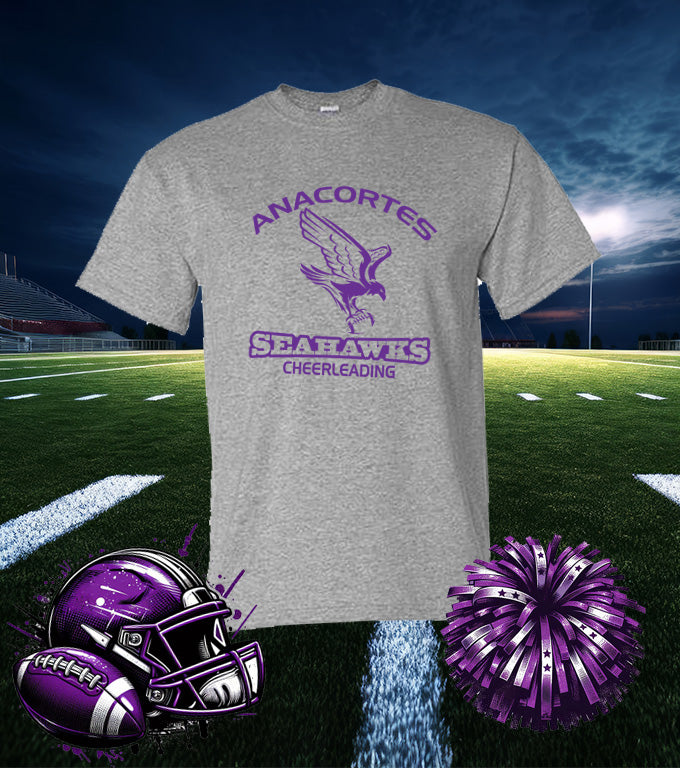 ANACORTES CHEERLEADING SEAHAWKS 50/50 TEE SHIRT