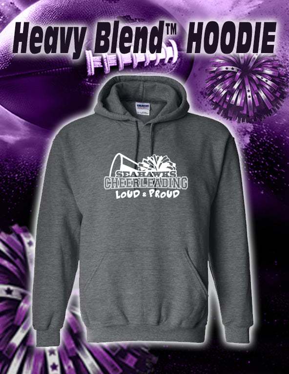 ANACORTES SEAHAWKS CHEER LOUD & PROUD - 50/50 HOODIE