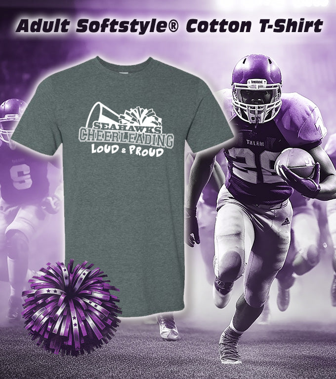 ANACORTES SEAHAWKS CHEER LOUD & PROUD - SOFTSTYLE TEE