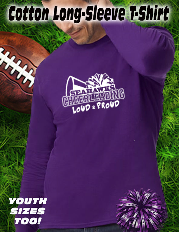 ANACORTES SEAHAWKS CHEER LOUD & PROUD - LONG SLEEVE TEE
