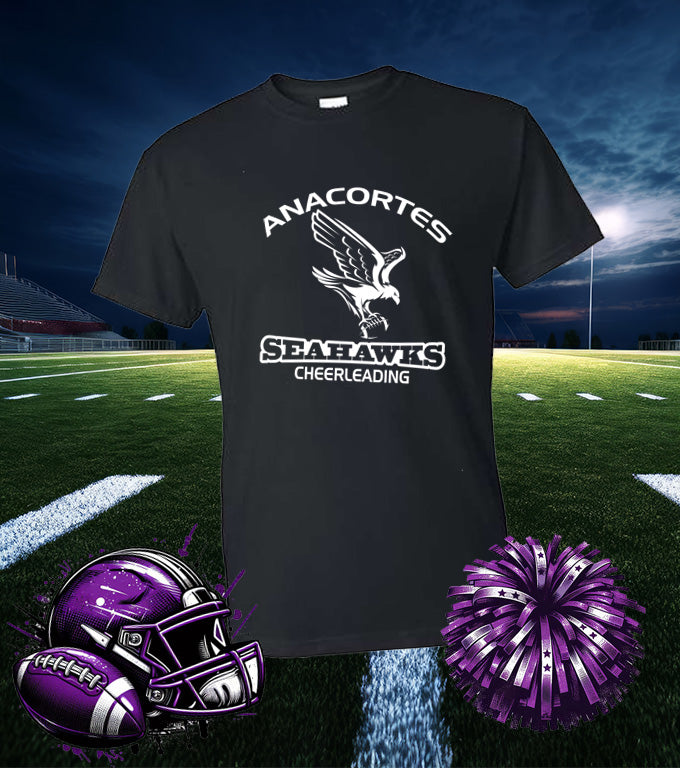 ANACORTES CHEERLEADING SEAHAWKS 50/50 TEE SHIRT