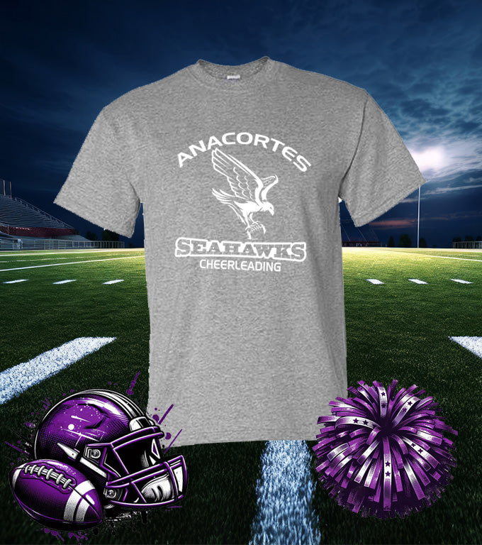 ANACORTES CHEERLEADING SEAHAWKS 50/50 TEE SHIRT