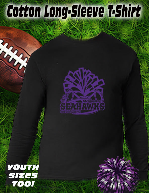 ANACORTES CHEERLEADING SEAHAWKS SPIRIT- - LONG SLEEVE TEE