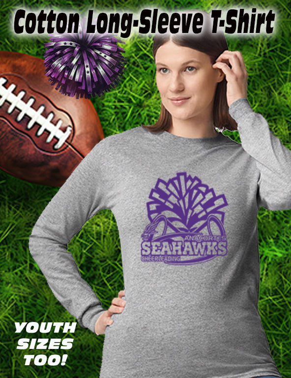 ANACORTES CHEERLEADING SEAHAWKS SPIRIT- - LONG SLEEVE TEE
