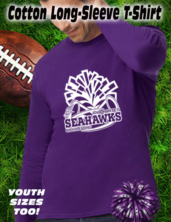 ANACORTES CHEERLEADING SEAHAWKS SPIRIT- - LONG SLEEVE TEE