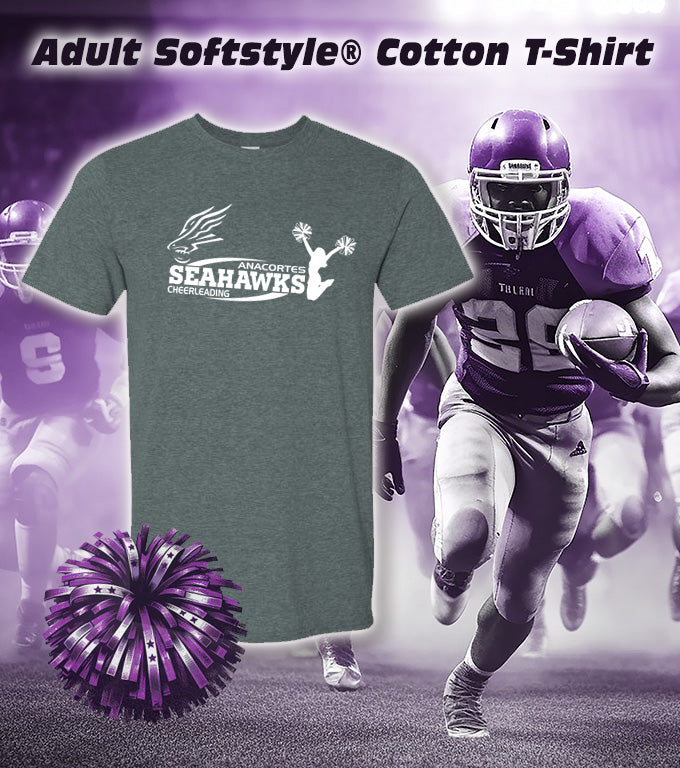 ANACORTES SEAHAWKS CHEERLEADING - JUMP - SOFTSTYLE TEE
