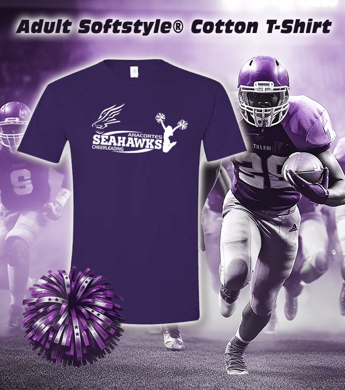ANACORTES SEAHAWKS CHEERLEADING - JUMP - SOFTSTYLE TEE