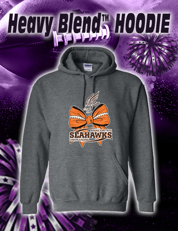 ANACORTES CHEERLEADING FOOTBALL BOW - 50/50 HOODIE