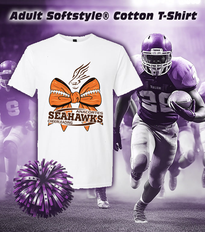 FUN DESIGNS! ANACORTES SEAHAWKS CHEERLEADING - SOFTSTYLE TEE