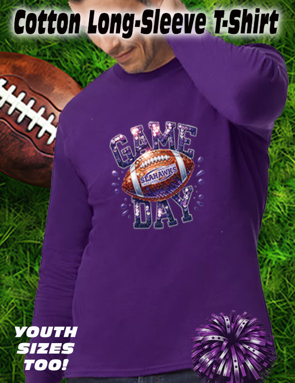 ANACORTES CHEERLEADING SPARKLE GAME DAY - LONG SLEEVE TEE