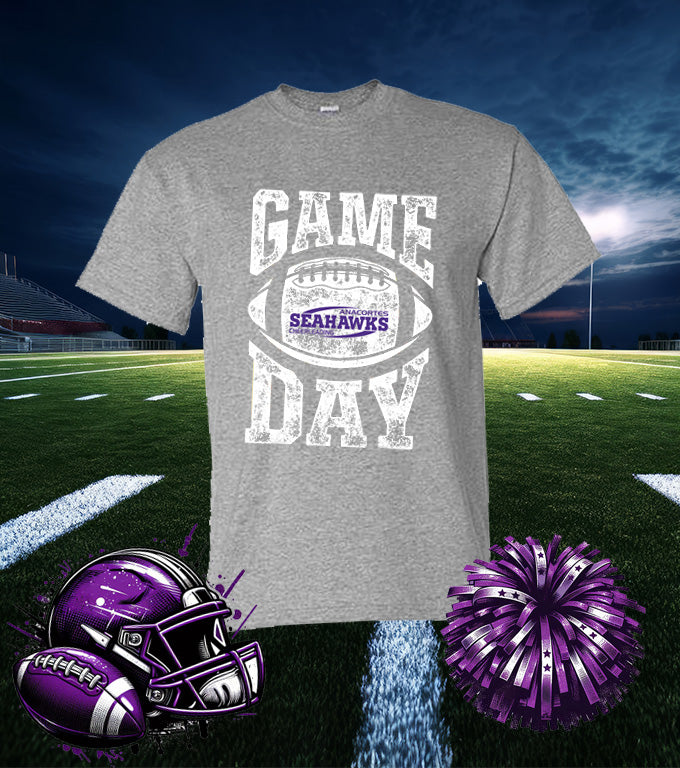 ANACORTES CHEER FOOTBALL GAME DAY 50/50 TEE SHIRT